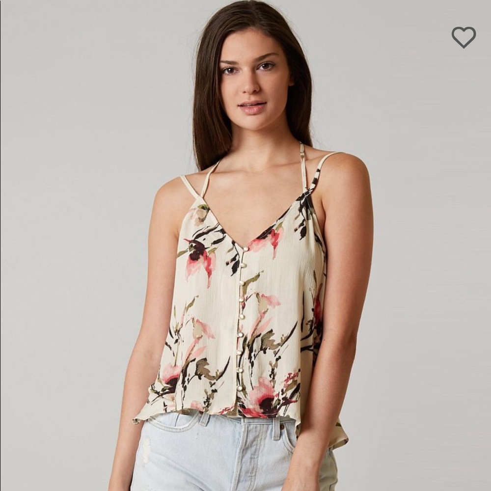 Ivory Love Floral Tank Top